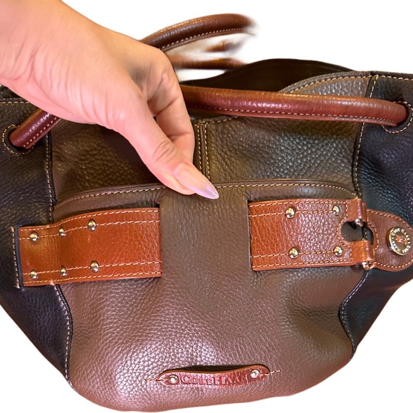 Authentic vintage leather Cole Haan three tone tote bag - Picture 3 of 9